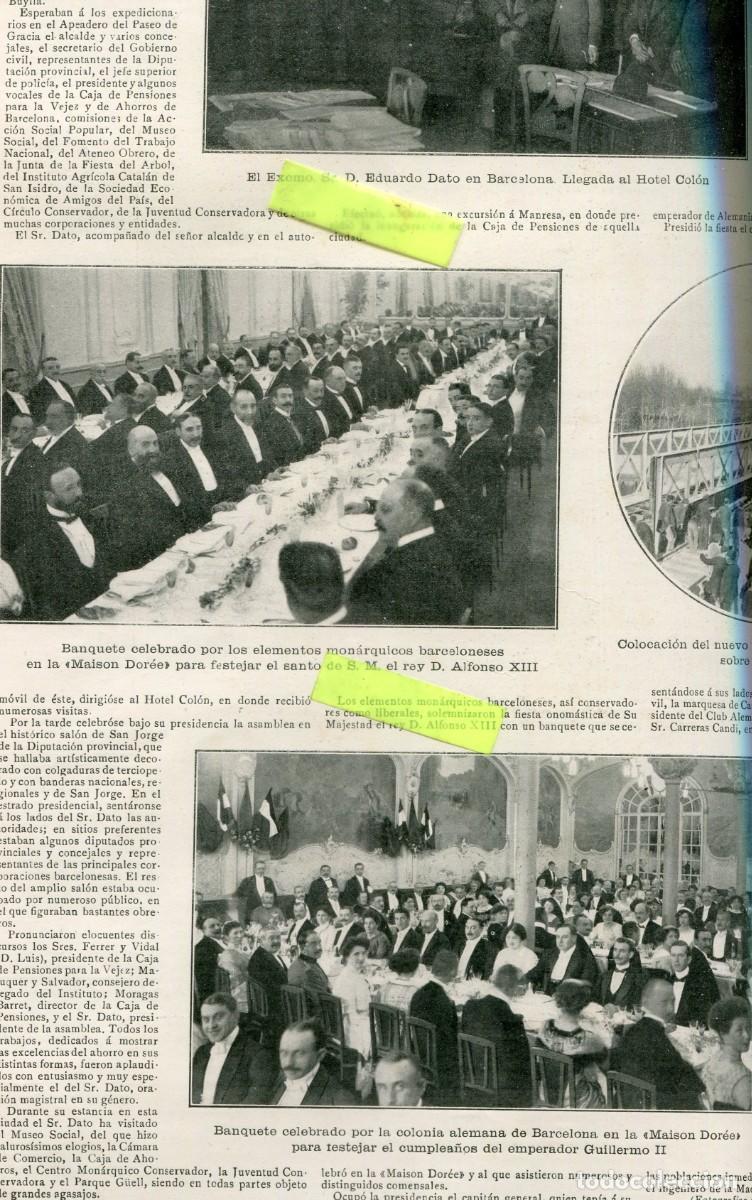 Coleccionismo de Revistas y Peri&oacute;dicos: REVISTA A&Ntilde;O 1912 PINTOR GONZALO BILBAO COLONIA ALEMANA SALON DOREE DE BARCELONA
