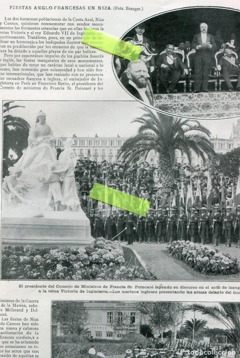 Coleccionismo de Revistas y Peri&oacute;dicos: REVISTA A&Ntilde;O 1912 PRINCIPE DE MONACO PATIO LINDARAJA EN GRANADA JOSE VILLEGAS RESTAURANT HOSTAFRANCS