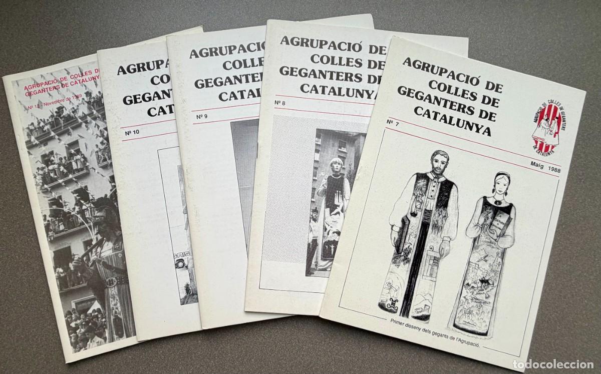 Collezionismo di Riviste e Giornali: 5 REVISTAS AGRUPACI&Oacute; DE COLLES DE GEGANTERS DE CATALUNYA MAIG 1988 - NOVEMBRE 1989