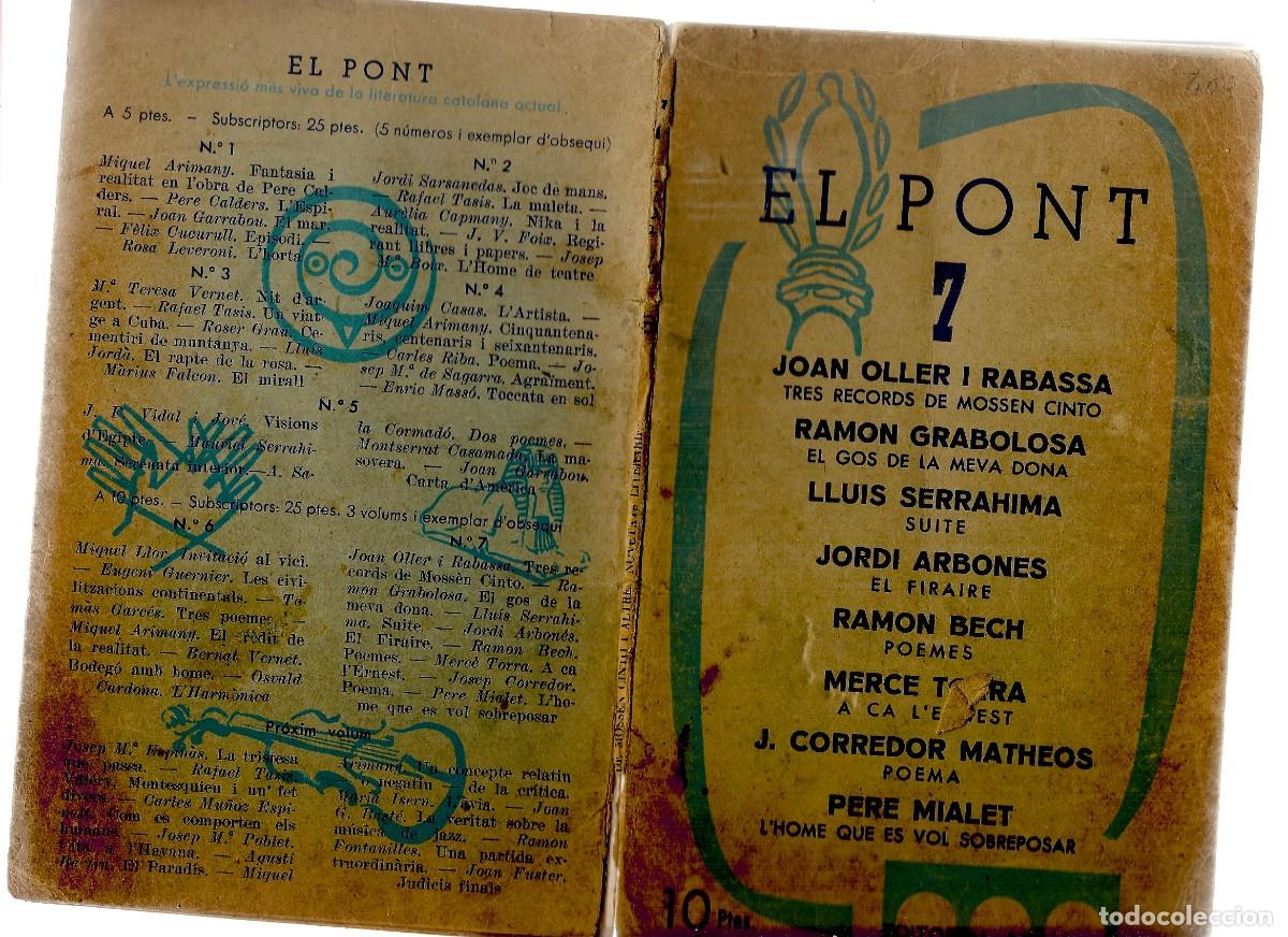 Coleccionismo de Revistas y Peri&oacute;dicos: REVISTA EN CATALAN EL PONT 7