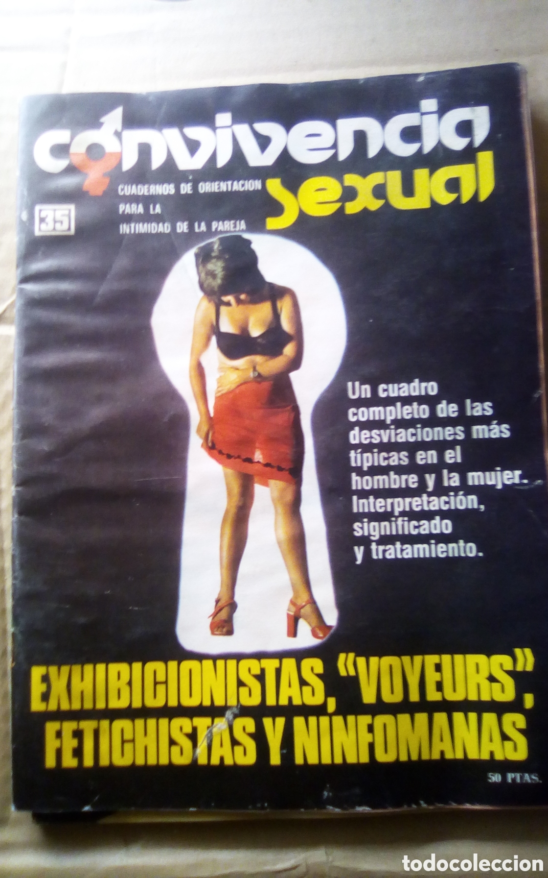Coleccionismo de Revistas y Peri&oacute;dicos: Convivencia sexual, n&deg; 35. A&ntilde;o 1975. Exhibicionistas, voyeurs, fetichistas y ninf&oacute;manas.