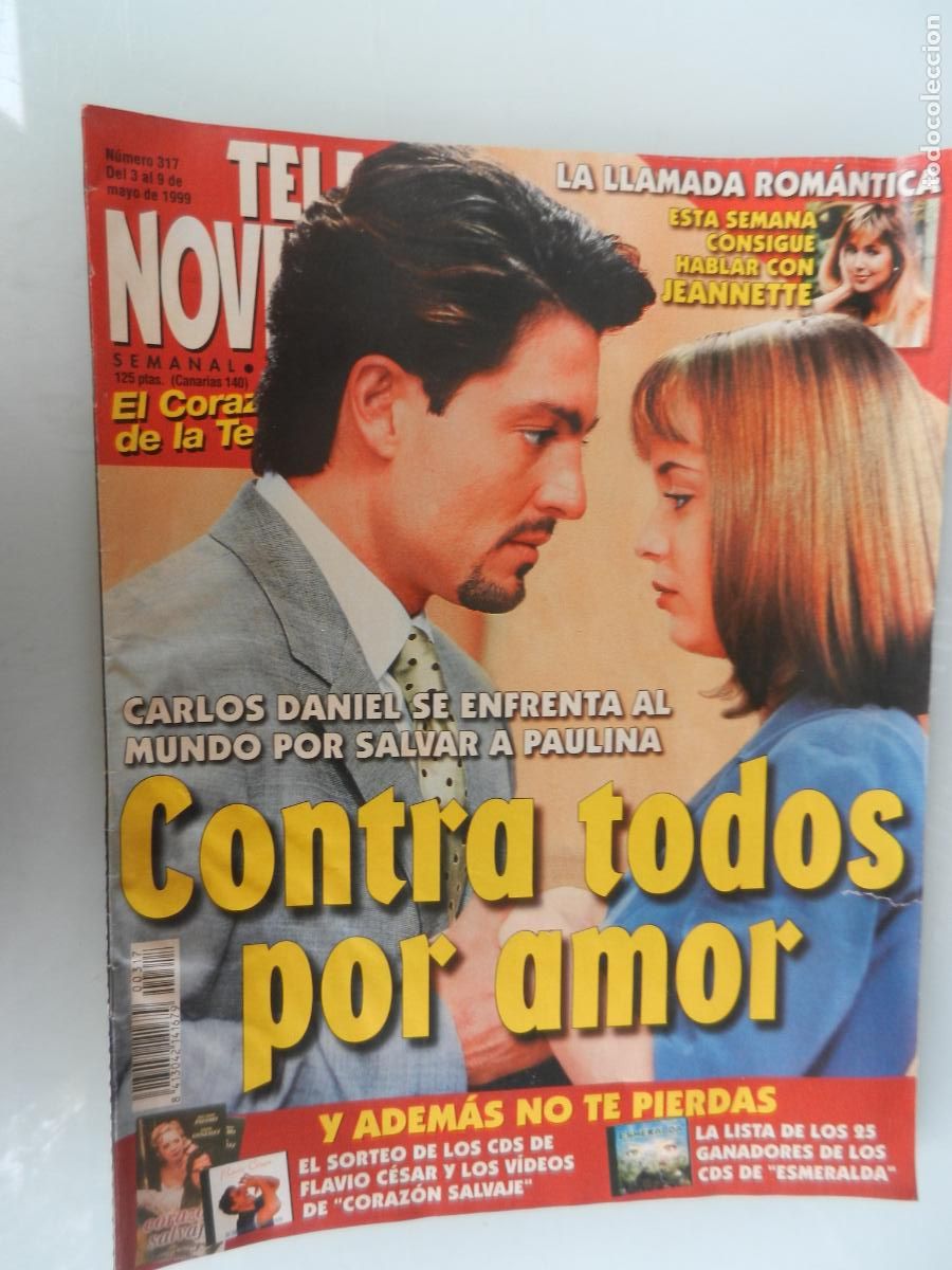 Collezionismo di Riviste e Giornali: TELE NOVELA SEMANAL N&ordm; 317- 05-1999 - EL CORAZON DE LA TELE -CONTRA TODOS POR AMOR