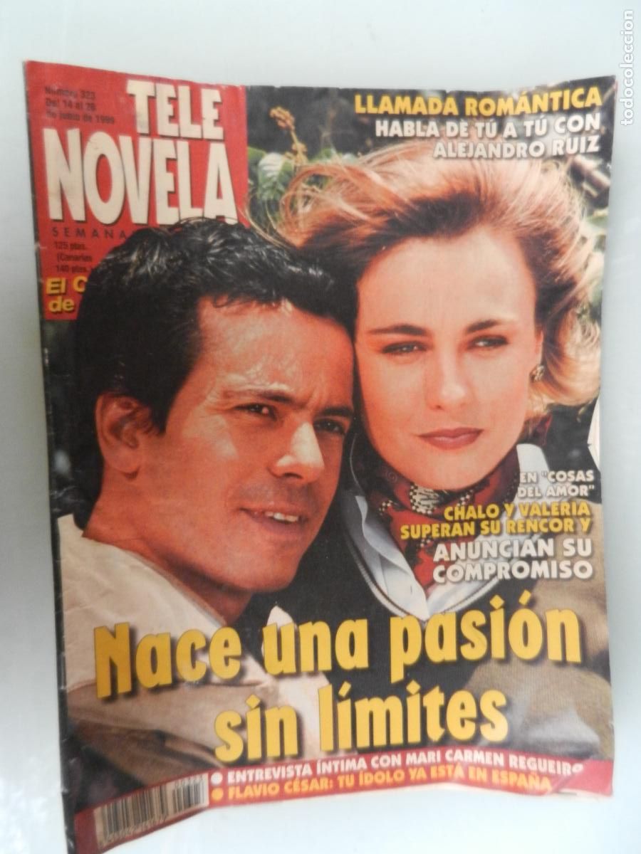 Collezionismo di Riviste e Giornali: TELE NOVELA SEMANAL N&ordm; 323- 06-1999 - EL CORAZON DE LA TELE -NACE UNA PASION SIN L&Iacute;MITES