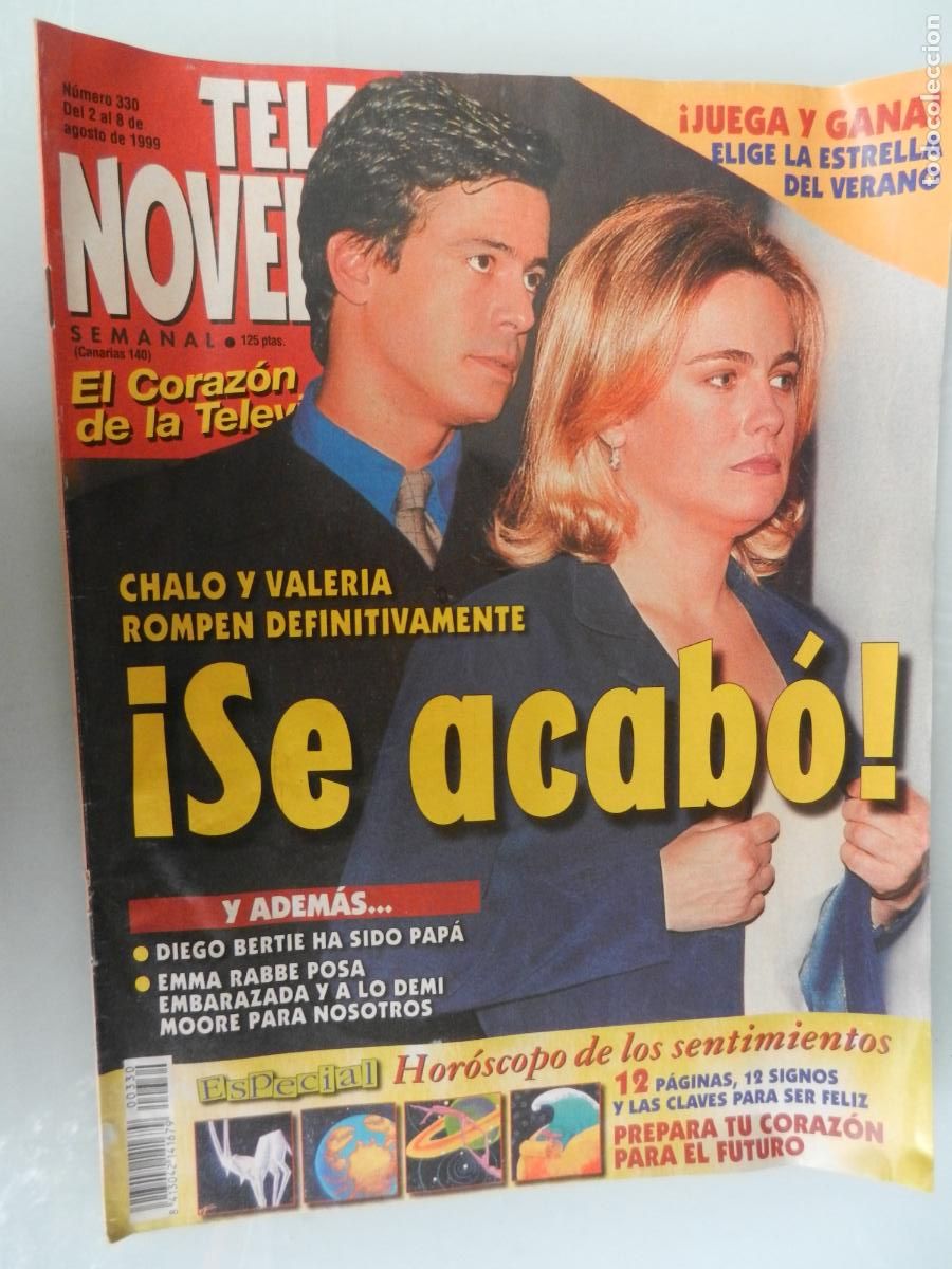 Collezionismo di Riviste e Giornali: TELE NOVELA SEMANAL N&ordm; 330- 08-1999 - EL CORAZON DE LA TELE -&iexcl; SE ACAB&Oacute;!