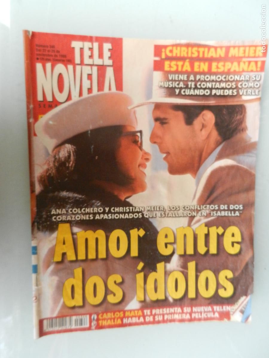 Collezionismo di Riviste e Giornali: TELE NOVELA SEMANAL N&ordm; 346- 11-1999 - EL CORAZON DE LA TELE -AMOR ENTRE DOS &Iacute;DOLOS