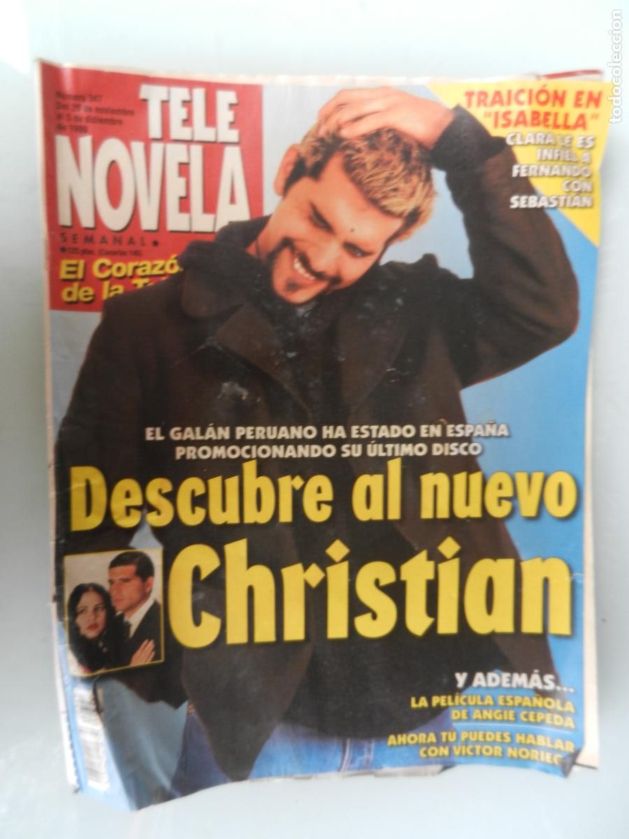 Collezionismo di Riviste e Giornali: TELE NOVELA SEMANAL N&ordm; 347- 12-1999 - EL CORAZON DE LA TELE -DESCUBRE AL NUEVO CHRISTIAN