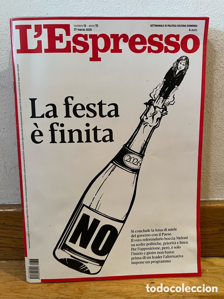 Coleccionismo de Revistas y Peri&oacute;dicos: L&rsquo; Espresso n&uacute;mero 13