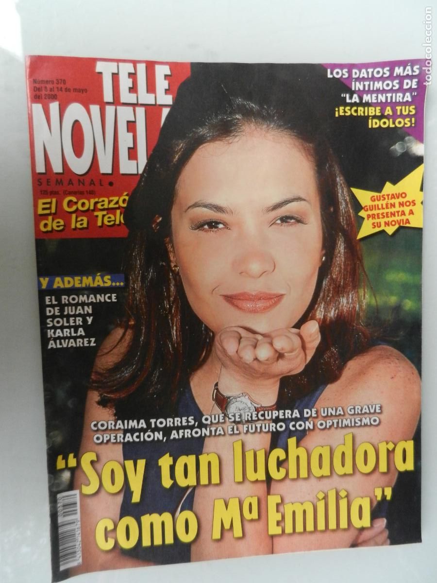 Coleccionismo de Revistas y Peri&oacute;dicos: TELE NOVELA SEMANAL N&ordm; 370- 05-2000 - EL CORAZON DE LA TELE -SOY TAN LUCHADORA COMO M&ordf; EMILIA