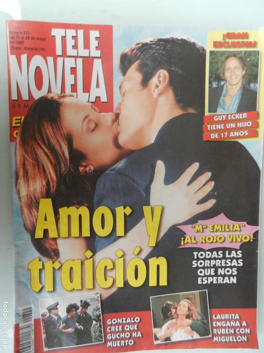 Coleccionismo de Revistas y Peri&oacute;dicos: TELE NOVELA SEMANAL N&ordm; 372- 05-2000 - EL CORAZON DE LA TELE -AMOR Y TRAICION