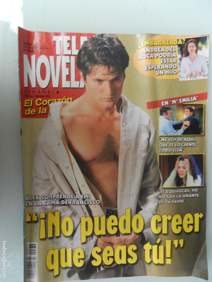 Coleccionismo de Revistas y Peri&oacute;dicos: TELE NOVELA SEMANAL N&ordm; 379- 07-2000 - EL CORAZON DE LA TELE-&rdquo;NO PUEDO CREER QUE SEAS TU&rdquo;