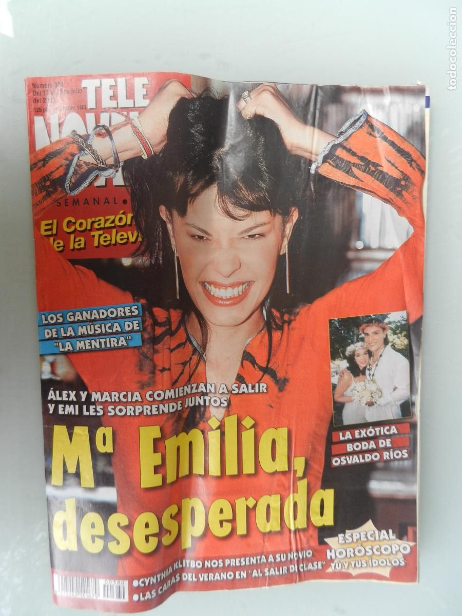 Coleccionismo de Revistas y Peri&oacute;dicos: TELE NOVELA SEMANAL N&ordm; 380- 07-2000 - EL CORAZON DE LA TELE-M&ordf; EMILIA DESESPERADA