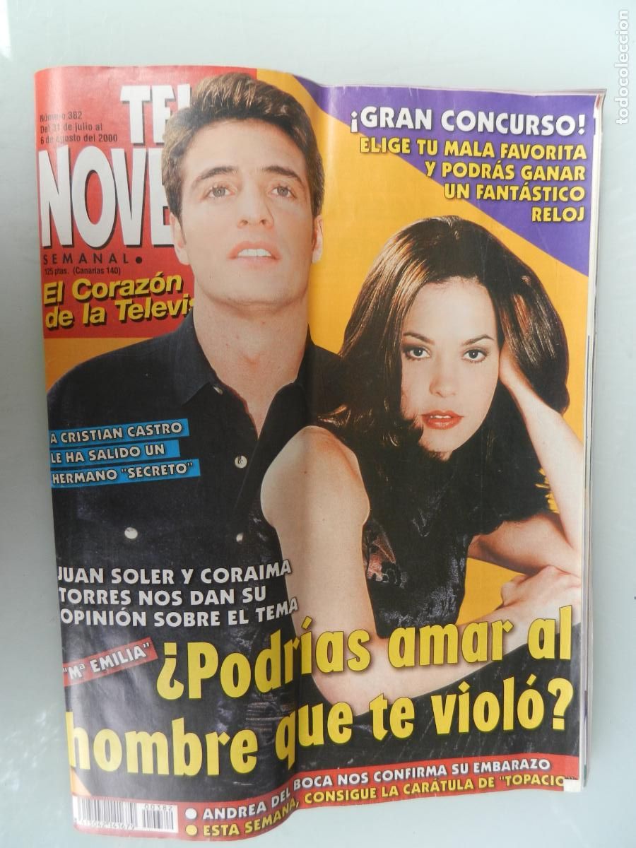 Collection Magazines and Newspapers: TELE NOVELA SEMANAL N&ordm; 382- 08-2000 -&iquest;PODRIAS AMAR AL HOMBRE QUE TE VIOL&Oacute;?