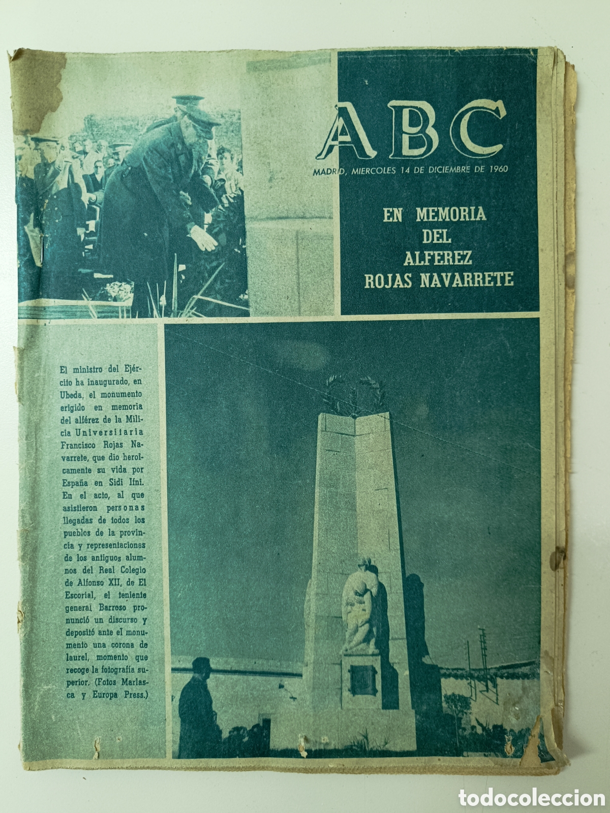 Collection Magazines and Newspapers: Peri&oacute;dico antiguo ABC de 1960