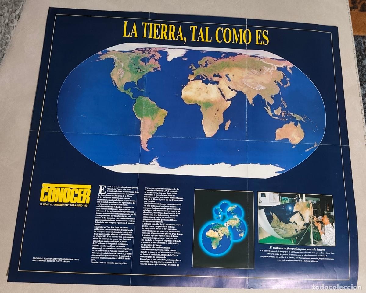 Collection Magazines and Newspapers: P&Oacute;STER: LA TIERRA, TAL COMO ES - EXTRA&Iacute;DO DE LA REVISTA ''CONOCER LA VIDA Y EL UNIVERSO'' N&ordm; 101