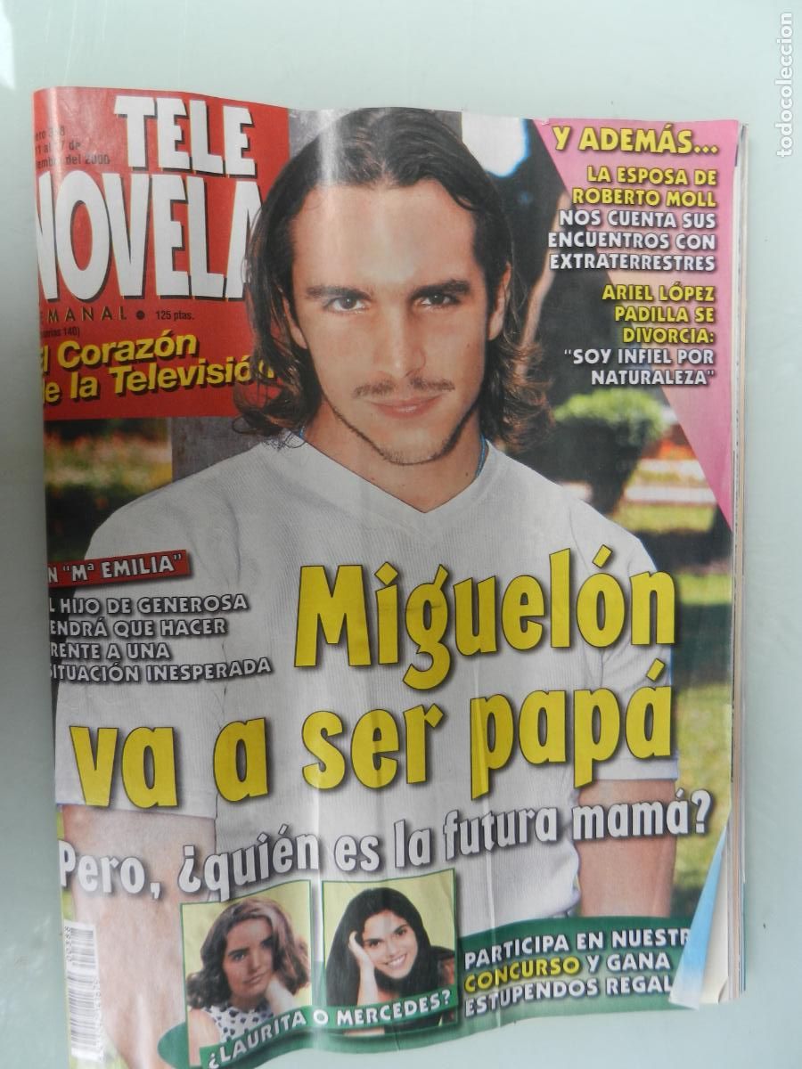 Coleccionismo de Revistas y Peri&oacute;dicos: TELE NOVELA SEMANAL N&ordm; 388- 09-2000 - EL CORAZON DE LA TELE-- MIGUEL&Oacute;N VA ASER PAP&Aacute;