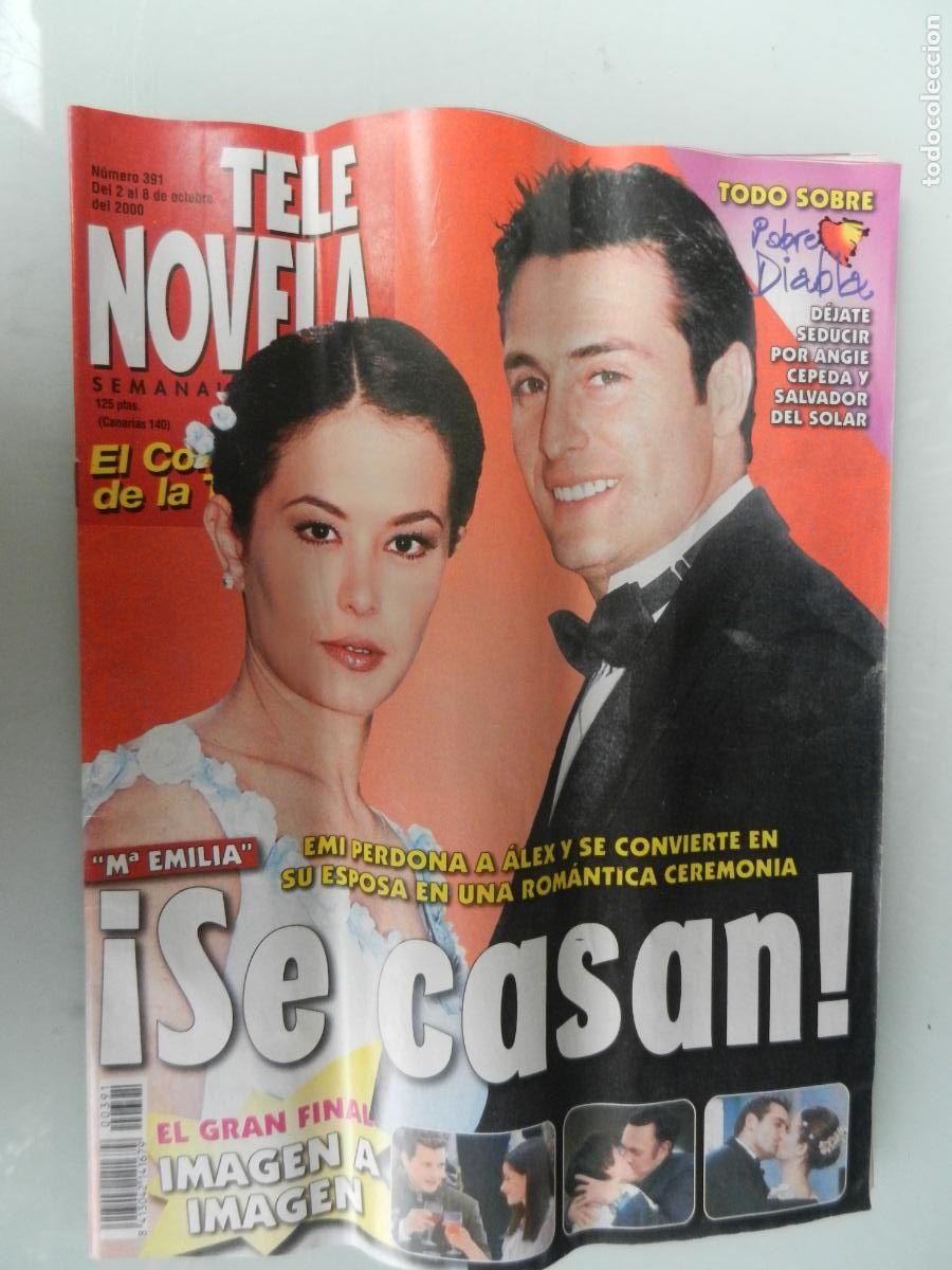 Collection Magazines and Newspapers: TELE NOVELA SEMANAL N&ordm; 391- 10-2000 - EL CORAZON DE LA TELE-&iexcl; SE CASAN!