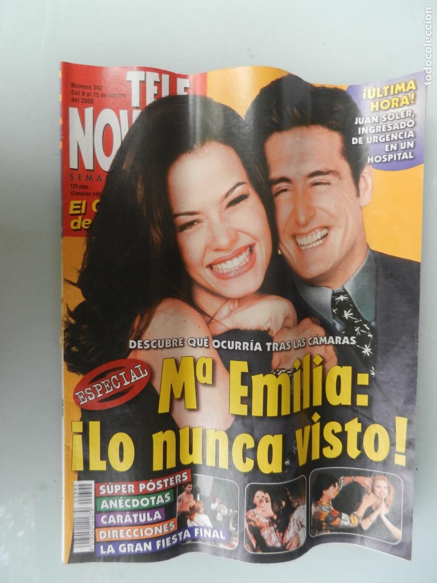 Collezionismo di Riviste e Giornali: TELE NOVELA SEMANAL N&ordm; 392- 10-2000 - EL CORAZON DE LA TELE-M&ordf; EMILIA &iexcl; LO NUNCA VISTO!