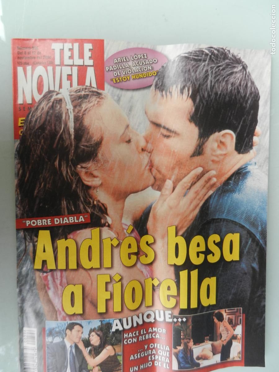 Collection Magazines and Newspapers: TELE NOVELA SEMANAL N&ordm; 396- 11-2000 - EL CORAZON DE LA TELEANDRES BESA A FIORELLA