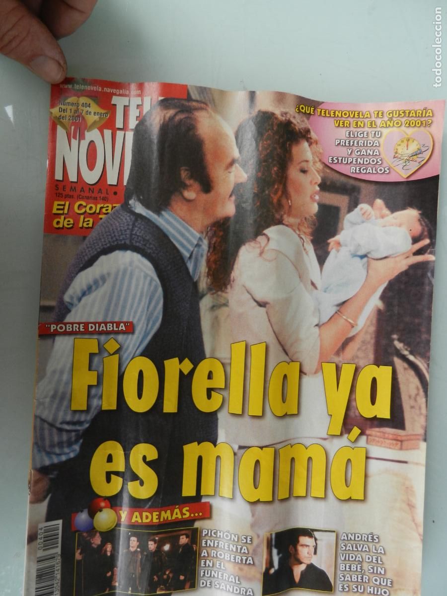 Coleccionismo de Revistas y Peri&oacute;dicos: TELE NOVELA SEMANAL N&ordm; 404- 01-2001 - EL CORAZON DE LA TELE-FIORELLA YA ES MAMA