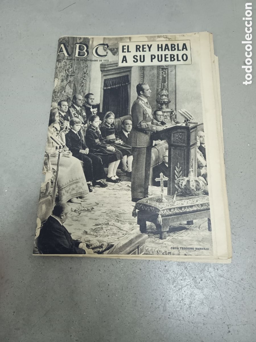 Collection Magazines and Newspapers: ABC - 23 NOVIEMBRE 1975 - EL REY HABLA A SU PUEBLO