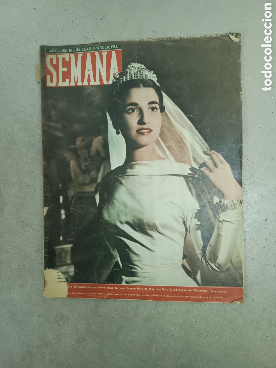 Collectionnisme de Revues et Journaux: REVISTA SEMANA N&ordm; 529 - II ABRIL 1950