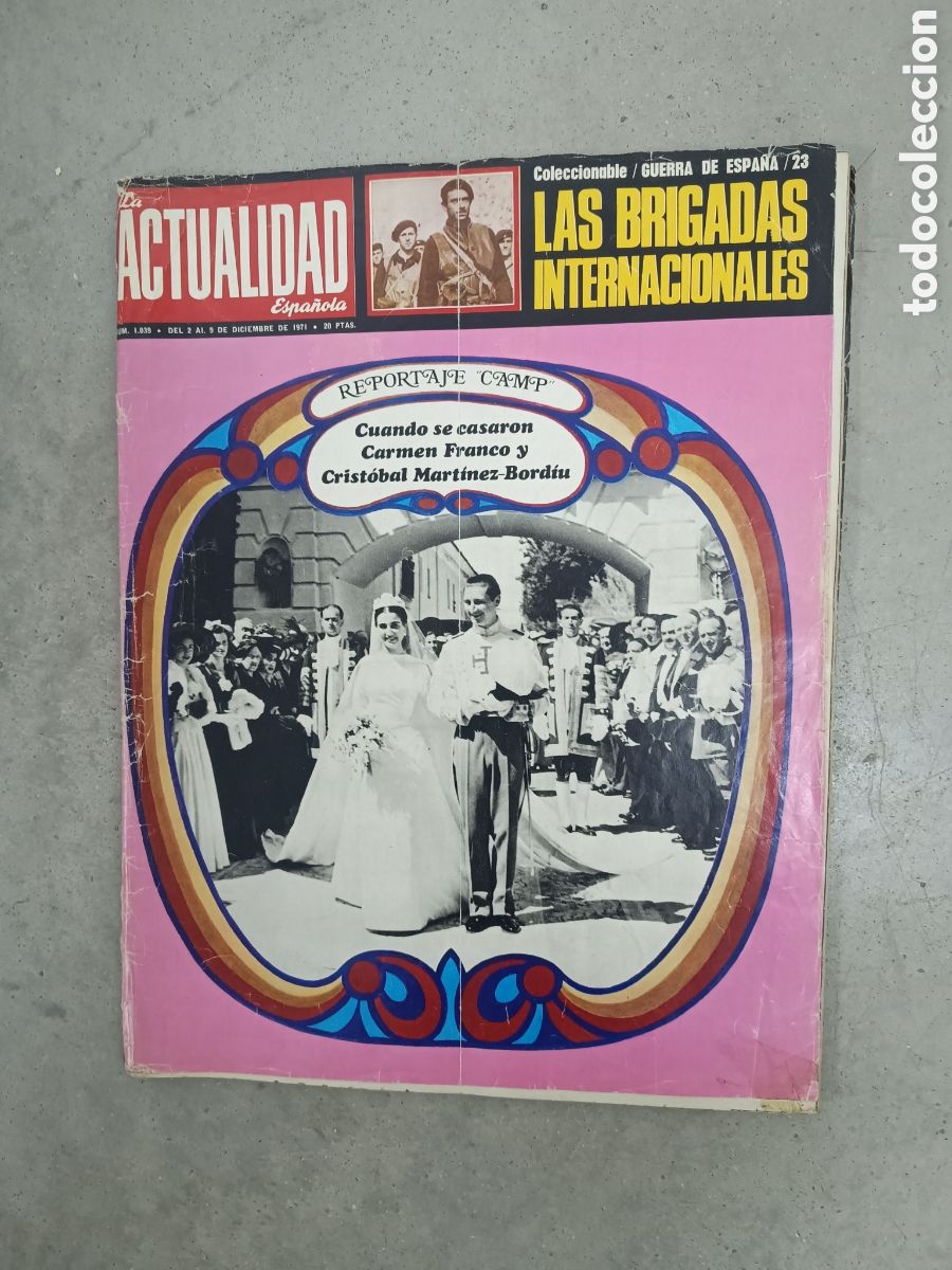 Coleccionismo de Revistas y Peri&oacute;dicos: REVISTA LA ACTUALIDAD ESPA&Ntilde;OLA - N&ordm; 1039 DE 2 AL 9 DE DICIEMBRE DE 1971 - CARMEN FRANCO