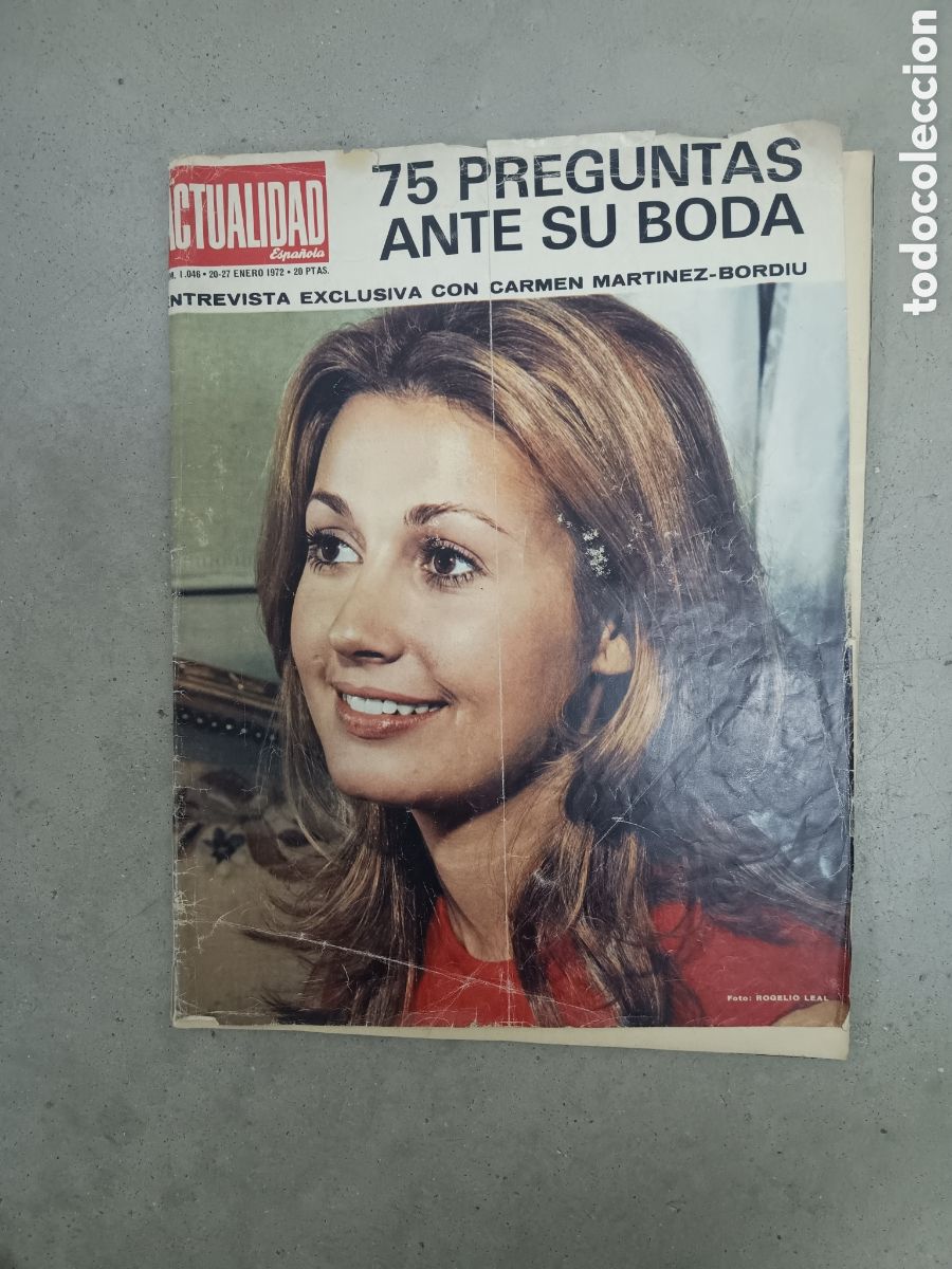 Coleccionismo de Revistas y Peri&oacute;dicos: REVISTA LA ACTUALIDAD ESPA&Ntilde;OLA - N&ordm; 1046 - 20 AL 27 DE ENERO DE 1972 - 75 PREGUNTAS ANTE SU BODA
