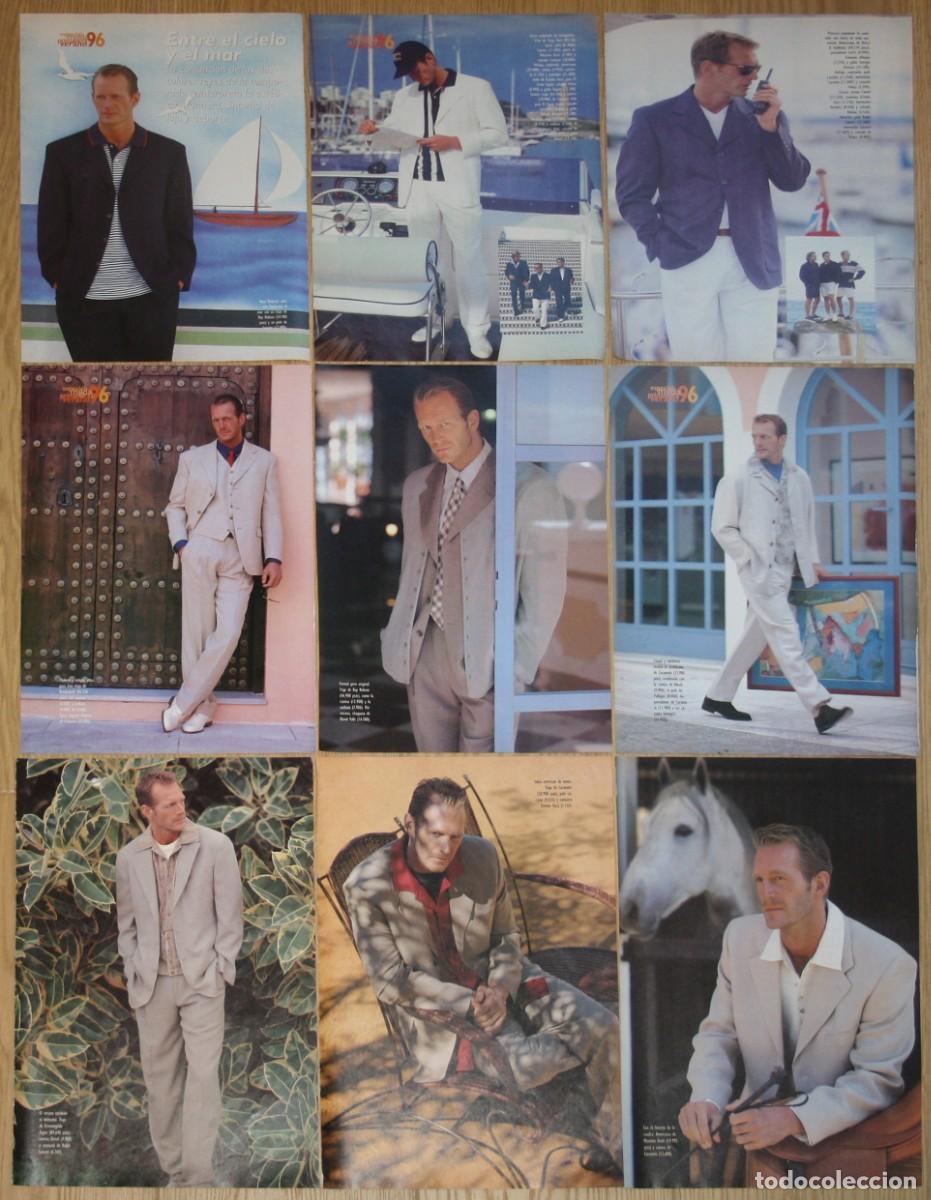 Colecionismo de Revistas e Jornais: HOYT RICHARDS lote prensa spain magazine clippings 1990s photos male USA fashion model modelo