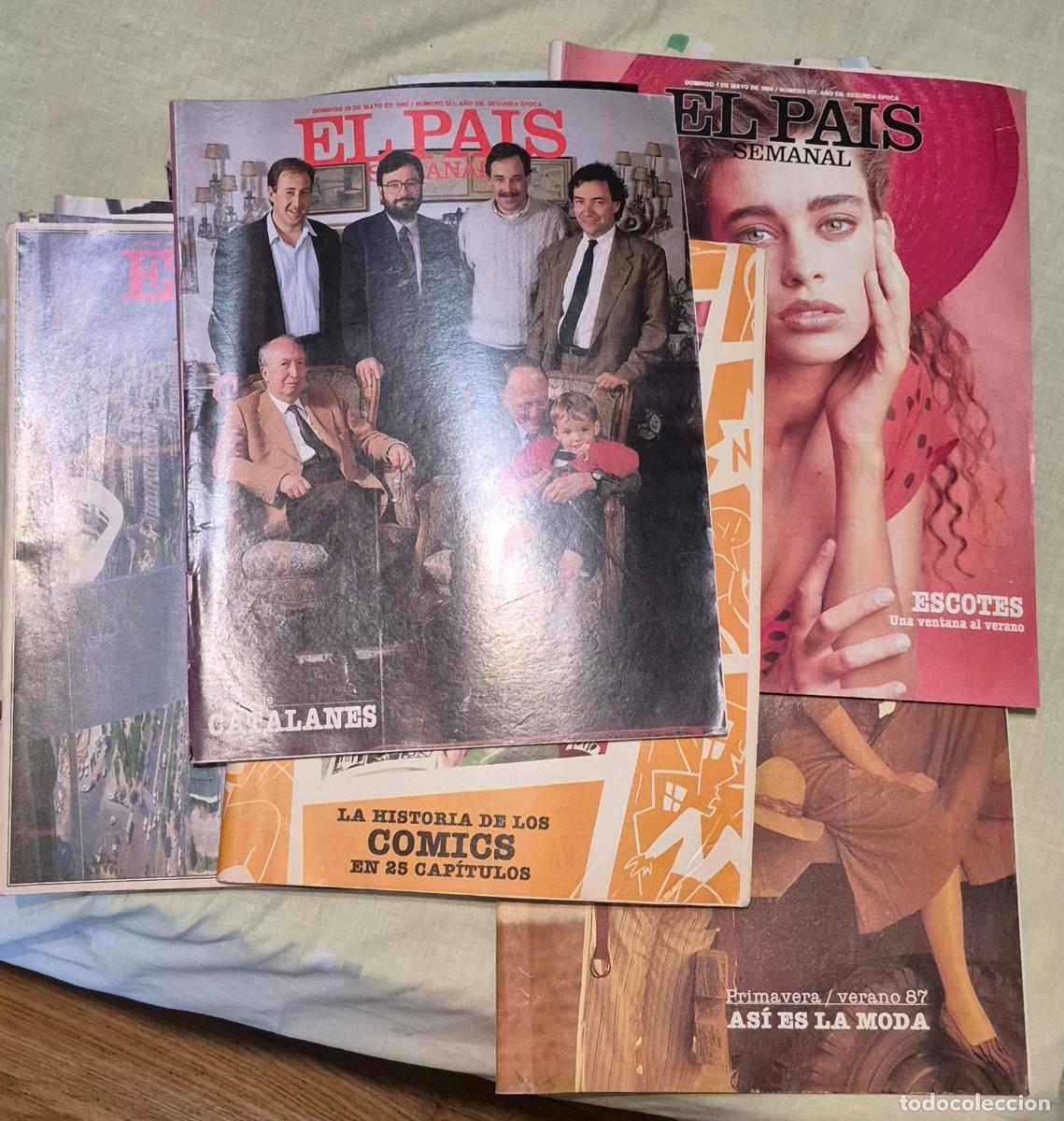 Coleccionismo de Revistas y Peri&oacute;dicos: EL PAIS SEMANAL LOTE DE 10 REVISTAS BUEN ESTADO