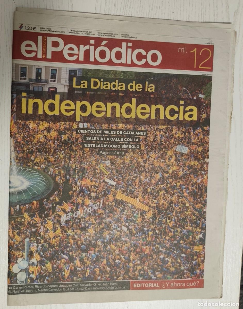 Coleccionismo de Revistas y Peri&oacute;dicos: EL PERI&Oacute;DICO &middot; 12 septiembre 2012 (La Diada de la independencia)