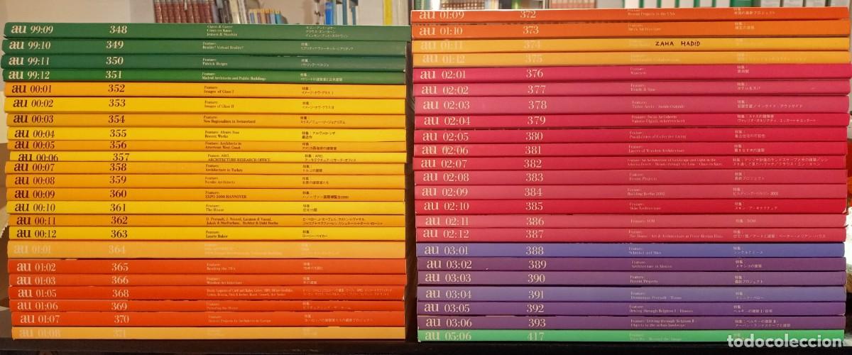 Collection Magazines and Newspapers: 46 N&uacute;meros de la colecci&oacute;n A+U de Arquitectura