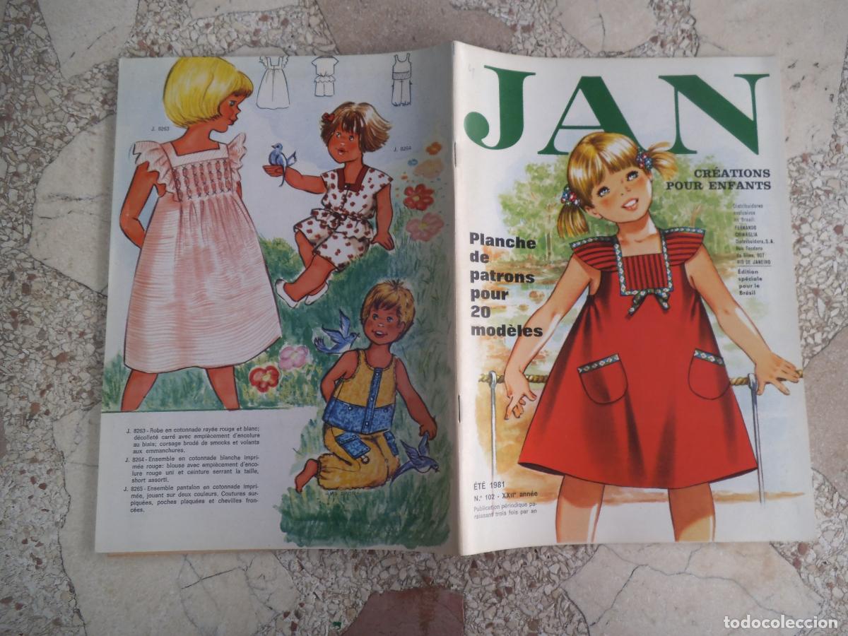 Sammeln von Zeitschriften und Zeitungen: figurines, jan, verano , n&ordm; 102, en castellano, a&ntilde;os 1981, con patrones 20 modelos