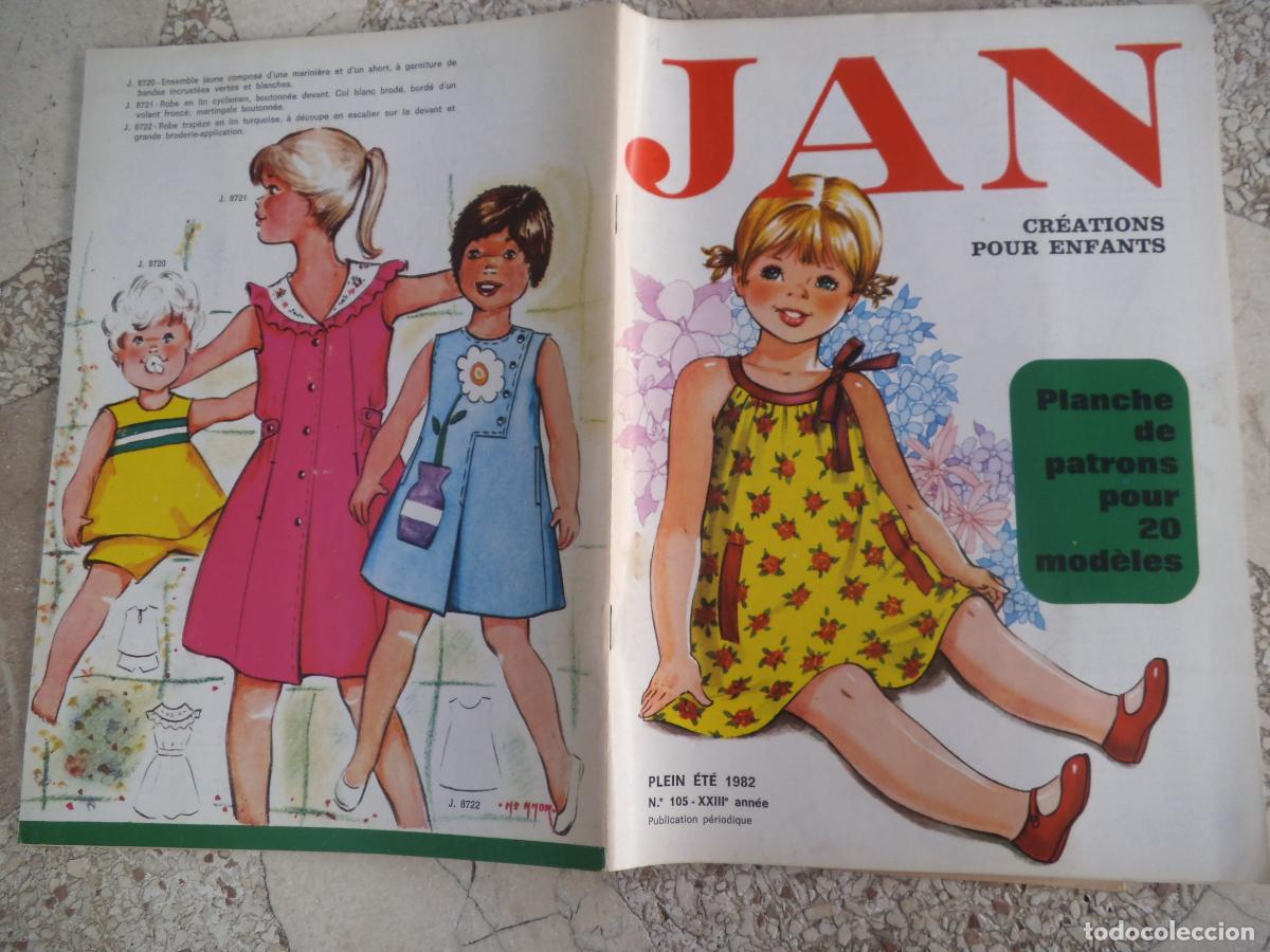 Sammeln von Zeitschriften und Zeitungen: figurines, jan, verano , n&ordm; 105, en castellano, a&ntilde;os 1982, con patrones 20 modelos
