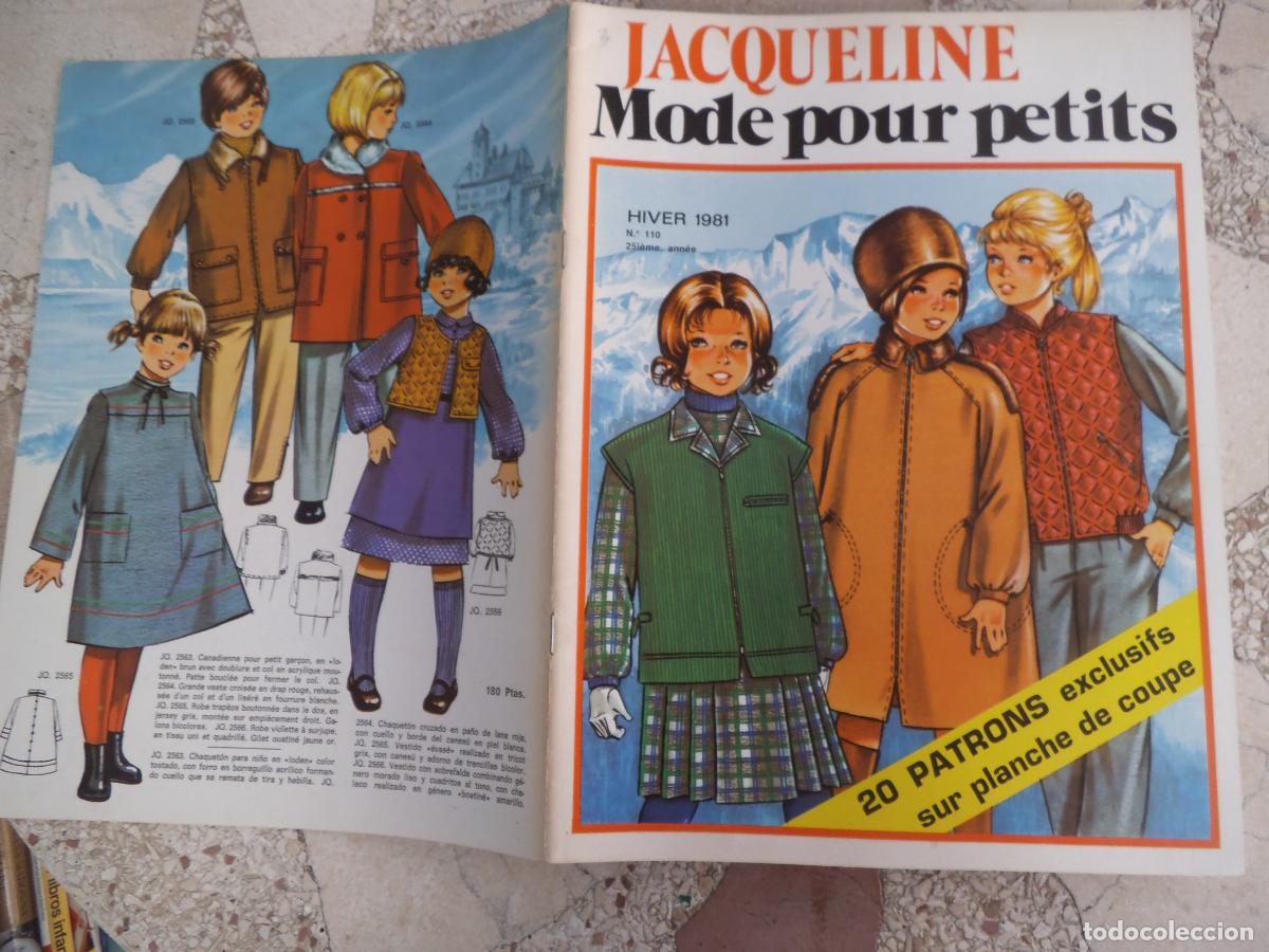 Sammeln von Zeitschriften und Zeitungen: figurines, jacqueline mode pour petits, n&ordm; 110, en castellano, a&ntilde;os hiver 1981, faltan patrones,