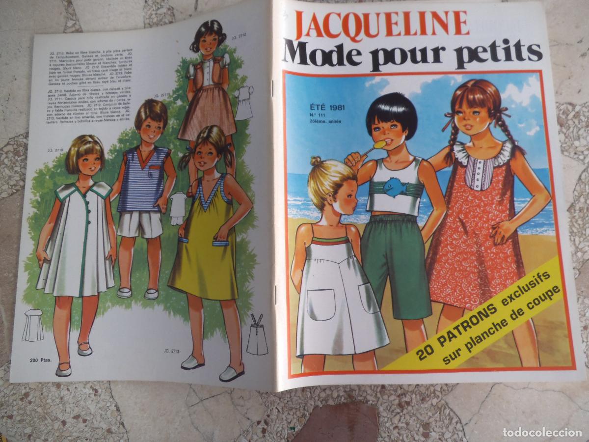 Coleccionismo de Revistas y Peri&oacute;dicos: figurines, jacqueline mode pour petits, n&ordm; 111, en castellano, ete a&ntilde;os 1981, faltan patrones,
