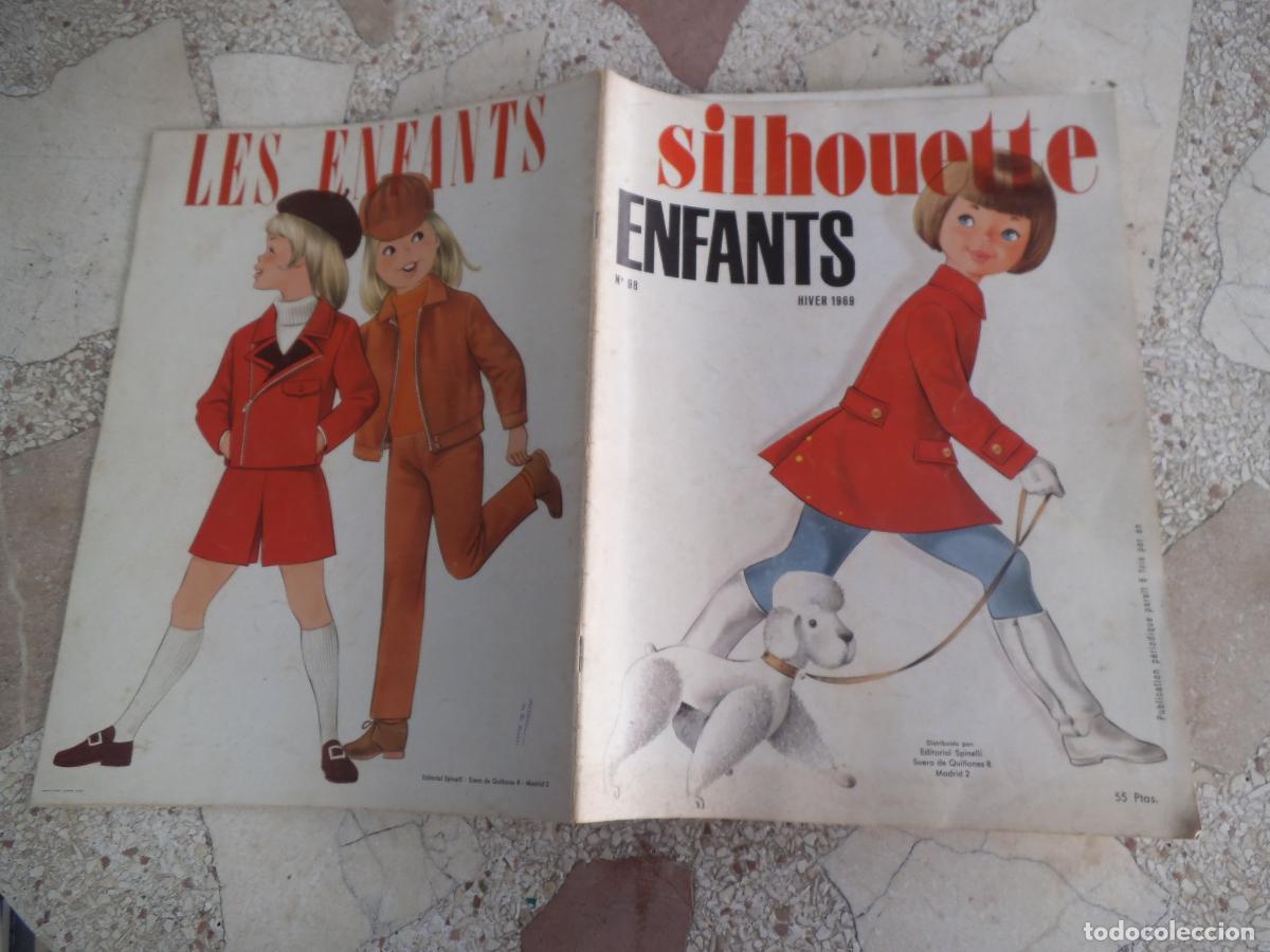 Coleccionismo de Revistas y Peri&oacute;dicos: figurines, silhouette enfants, n&ordm; 98, en castellano, hiver a&ntilde;os 1969, algunas paginas color