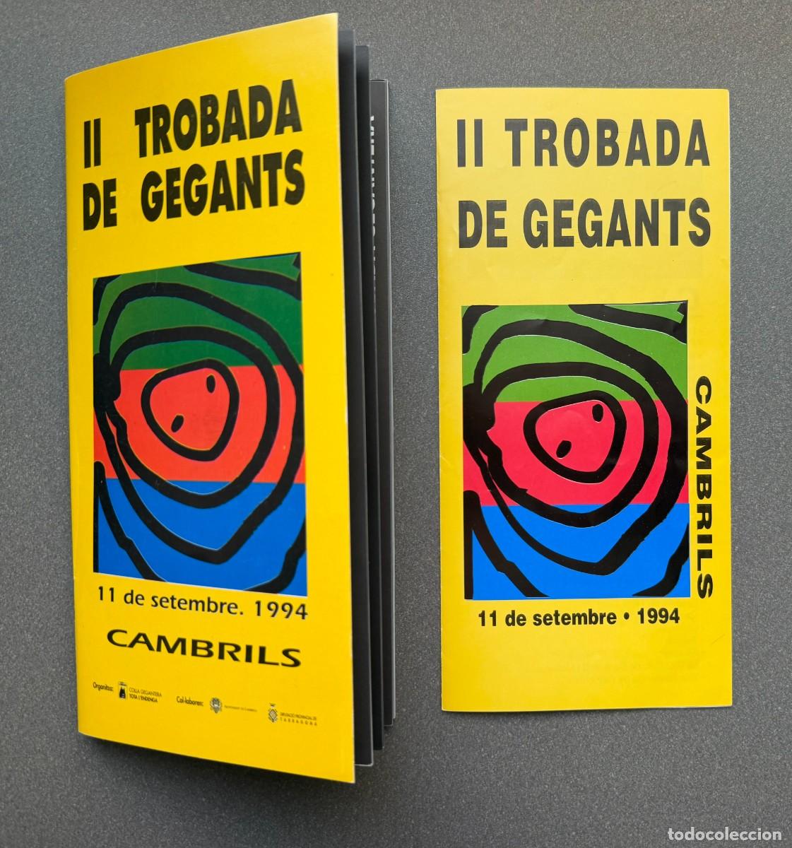 Collection Magazines and Newspapers: PROGRAMA Y FOLLETO - II TROBADA DE GEGANTS Y III NIT DEL FOC DE CAMBRILS - A&Ntilde;O 1994