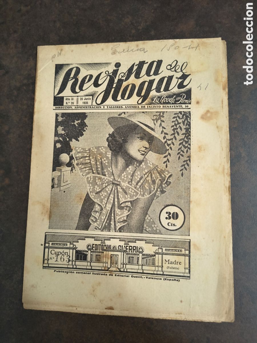 Coleccionismo de Revistas y Peri&oacute;dicos: REVISTA DEL HOGAR. 26 JUNIO 1935.