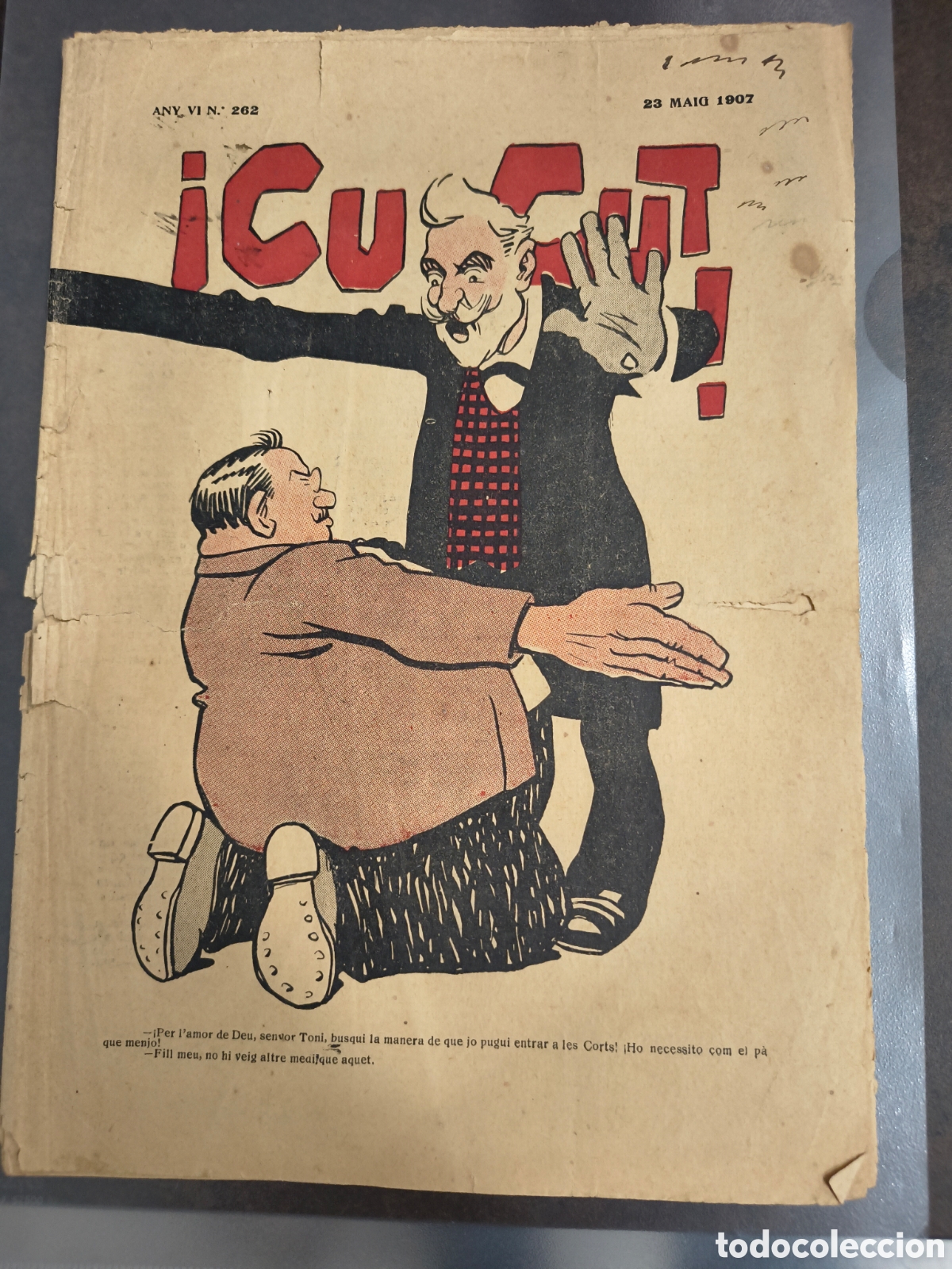 Coleccionismo de Revistas y Peri&oacute;dicos: REVISTA CUCUT. N 262, 23 MAIG 1907