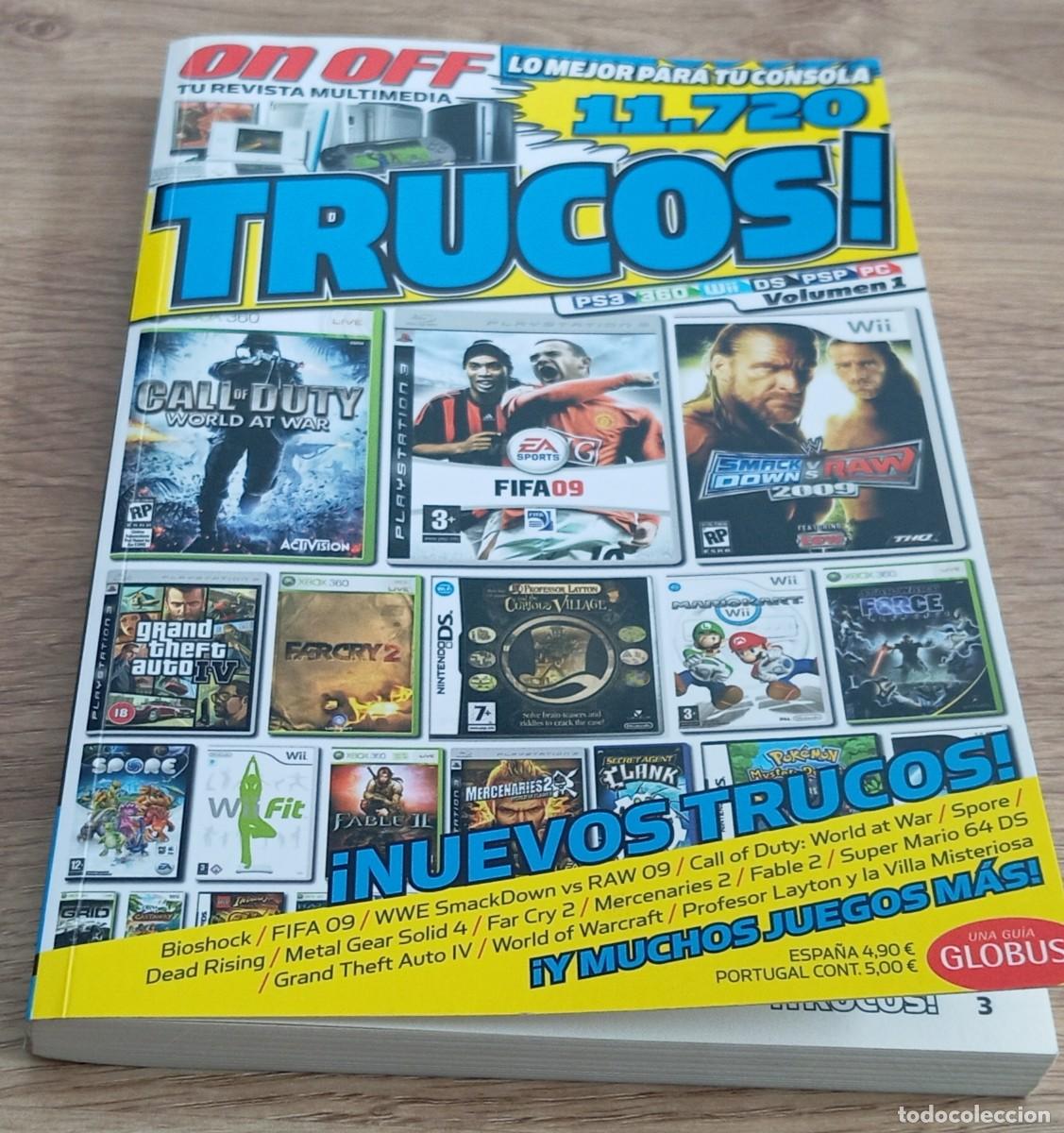 Coleccionismo de Revistas y Peri&oacute;dicos: Revista videojuegos 2009 ON OFF TRUCOS. NINTENDO DS, XBOX 360, PSP, WII, Super Mario, Pok&eacute;mon etc