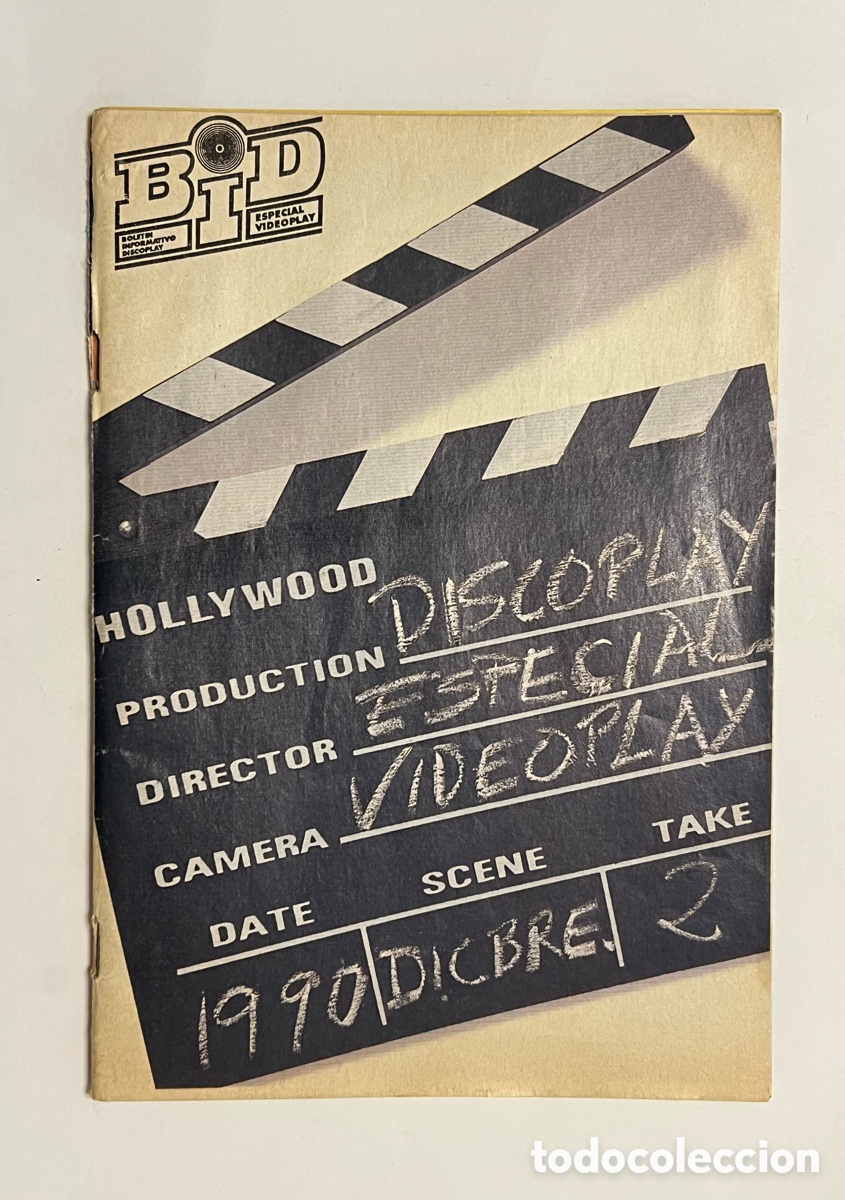 Coleccionismo de Revistas y Peri&oacute;dicos: BID BOLET&Iacute;N INFORMATIVO DISCOPLAY ESPECIAL VIDEOPLAY 2 (1990)