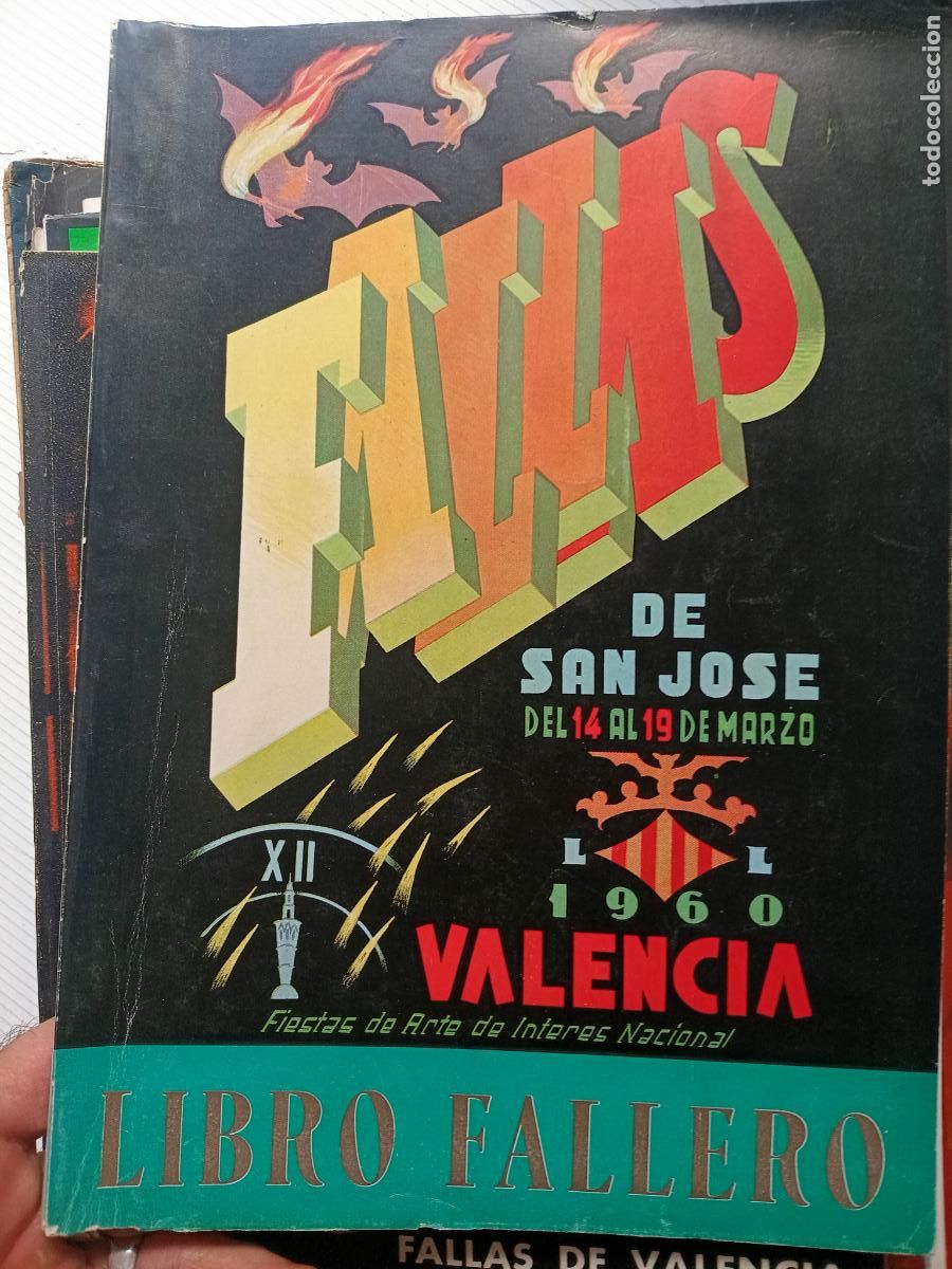 Coleccionismo de Revistas y Peri&oacute;dicos: LIBRO FALLERO A&Ntilde;O 1960 JUNTA CENTRAL FALLERA FALLAS VALENCIA