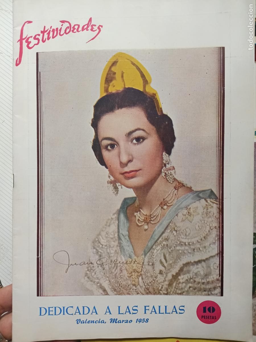 Coleccionismo de Revistas y Peri&oacute;dicos: REVISTA FALLERA , FESTIVIDADES 1958 -- FALLAS DE VALENCIA CON PUBLICIDAD DE EPOCA