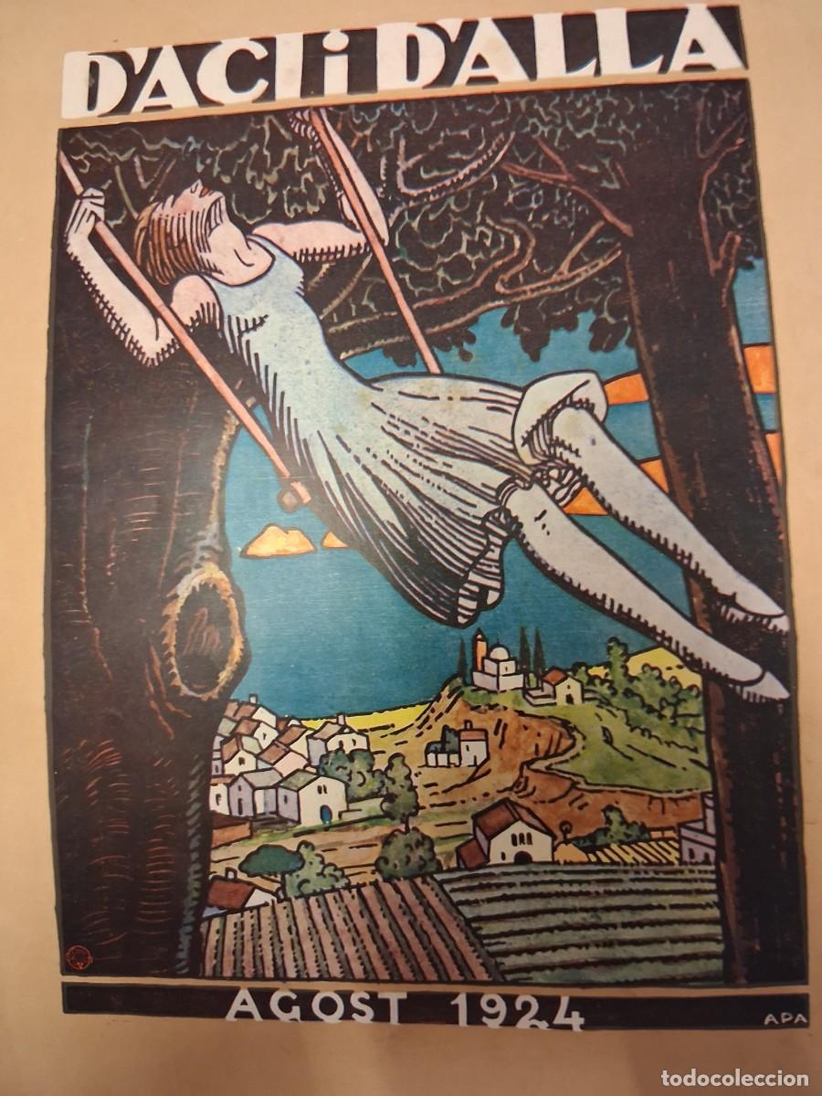 Sammeln von Zeitschriften und Zeitungen: D&rsquo;ACI I D&rsquo;ALLA (Revista) n&ordm; 80 agost 1924, Barcelona, Sumari Portada per Apa,