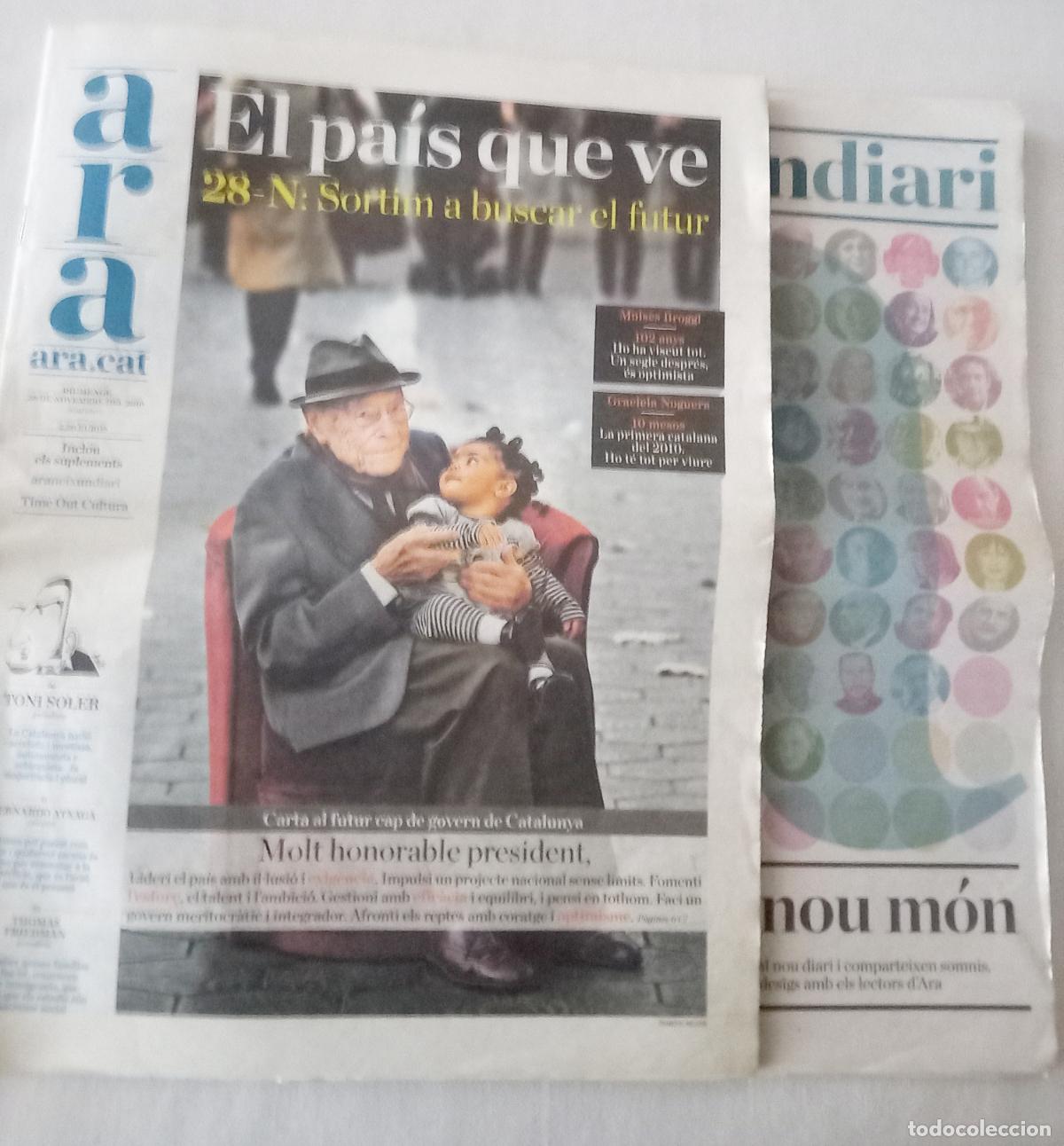 Coleccionismo de Revistas y Peri&oacute;dicos: Diari ARA num 1. 28 nov. 2010. + Suplement Ara neix un diari.