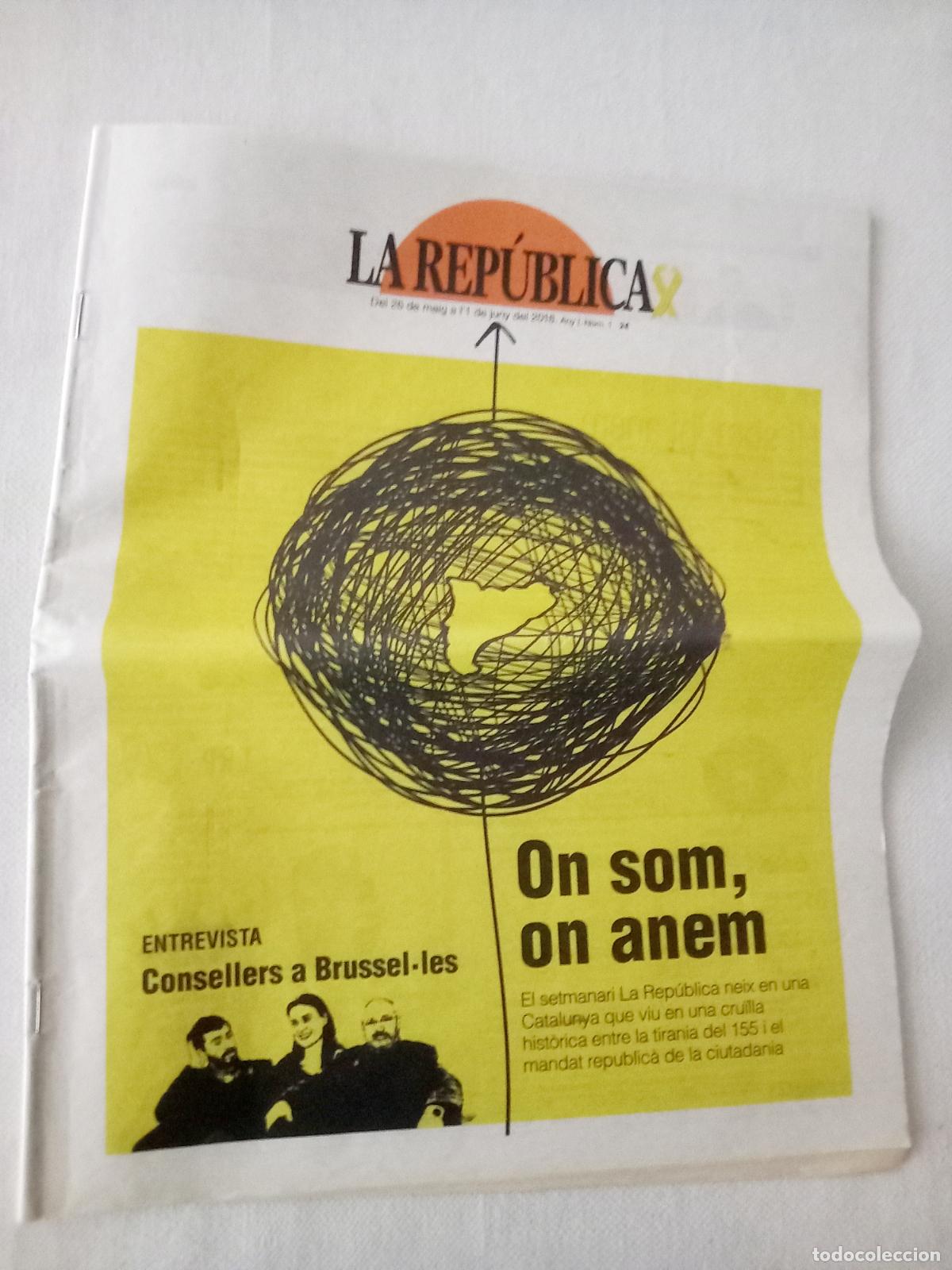 Coleccionismo de Revistas y Peri&oacute;dicos: La Rep&uacute;blica. num. 1. 1 junk 2018.