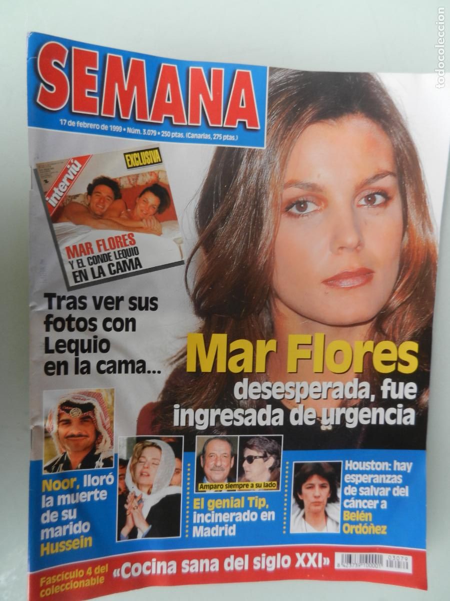 Coleccionismo de Revistas y Peri&oacute;dicos: SEMANA REVISTA N&ordm; 3079- 02-1999 - MAR FLORES - EL GENIAL TIP - NOOR . BELEN ORDO&Ntilde;EZ