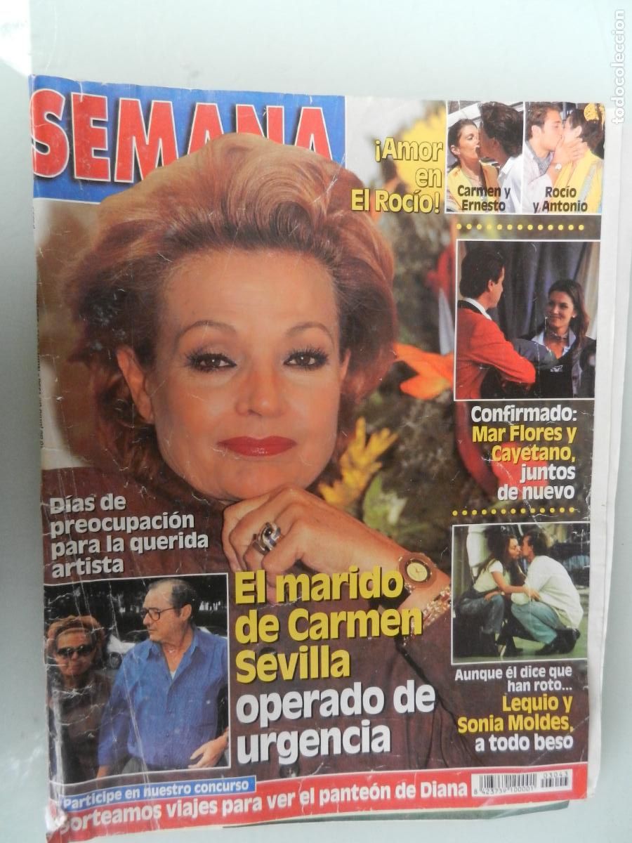 Coleccionismo de Revistas y Peri&oacute;dicos: SEMANA REVISTA N&ordm; 3043 - 06-1998 - CARMEN SEVILLA - MAR FLORES Y CAYETANO - LEQUIO