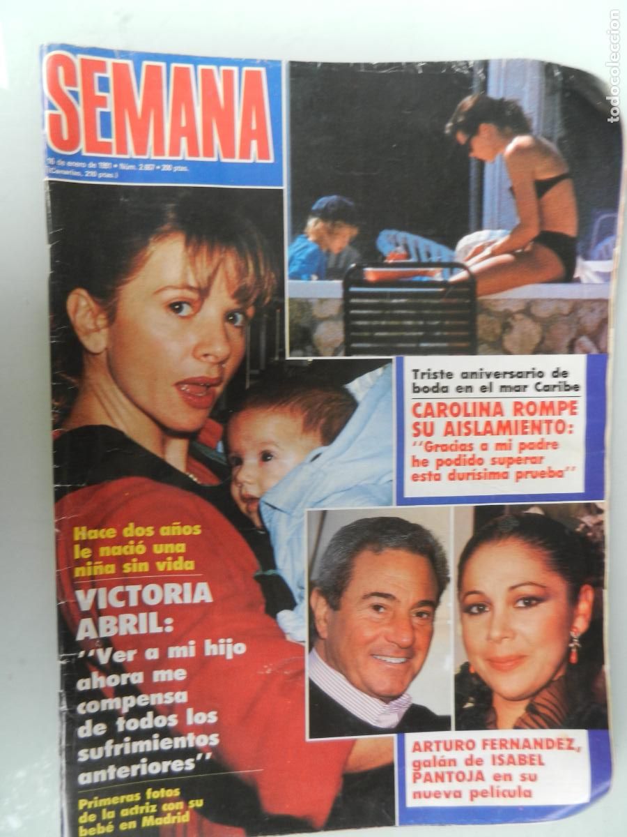 Coleccionismo de Revistas y Peri&oacute;dicos: SEMANA REVISTA N&ordm; 2657- 01-1991- VICTORIA ABRIL - ARTURO FERNANDEZ - CAROLINA