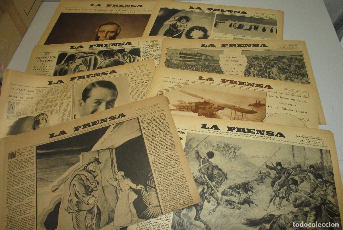 Sammeln von Zeitschriften und Zeitungen: Lote 18 peri&oacute;dicos dominicales LA PRENSA, a&ntilde;os 1929-1930, Madrid / Buenos Aires